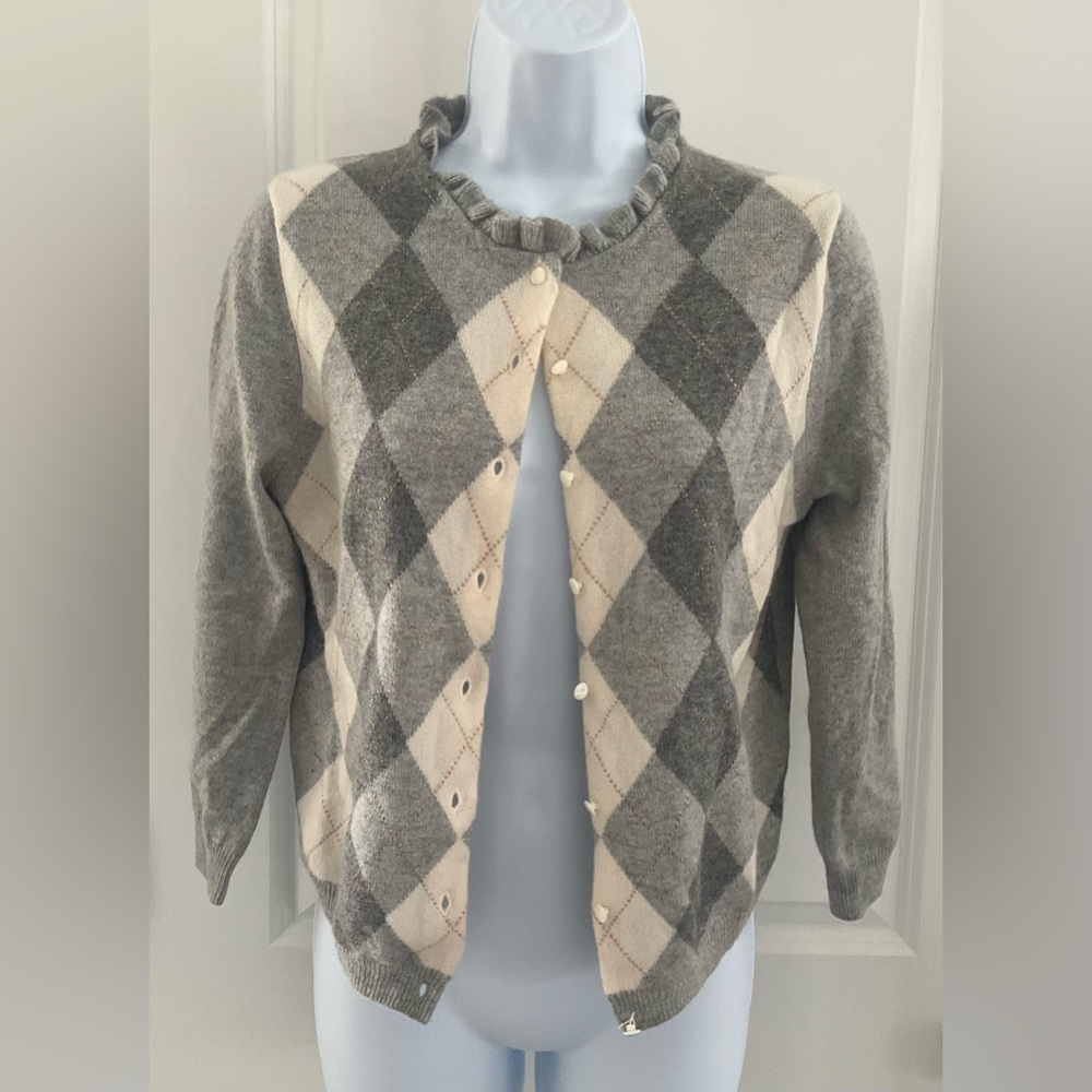 J. Crew Cashmere Button Up Cardigan Sweater.
Size Medium.
